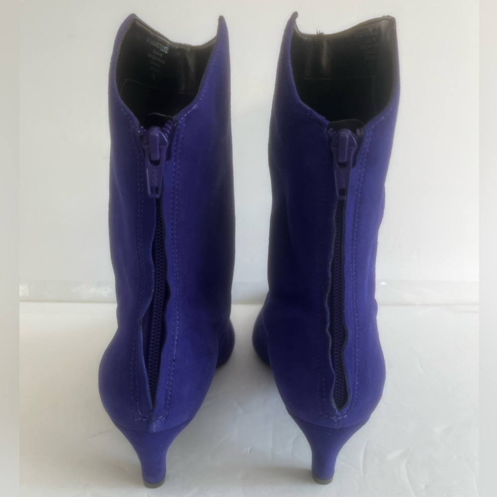 Vince Camuto Women Quindele Purple Suede Mid Shaft Kitten Heel Boot Size 6 NWT - Picture 7 of 10